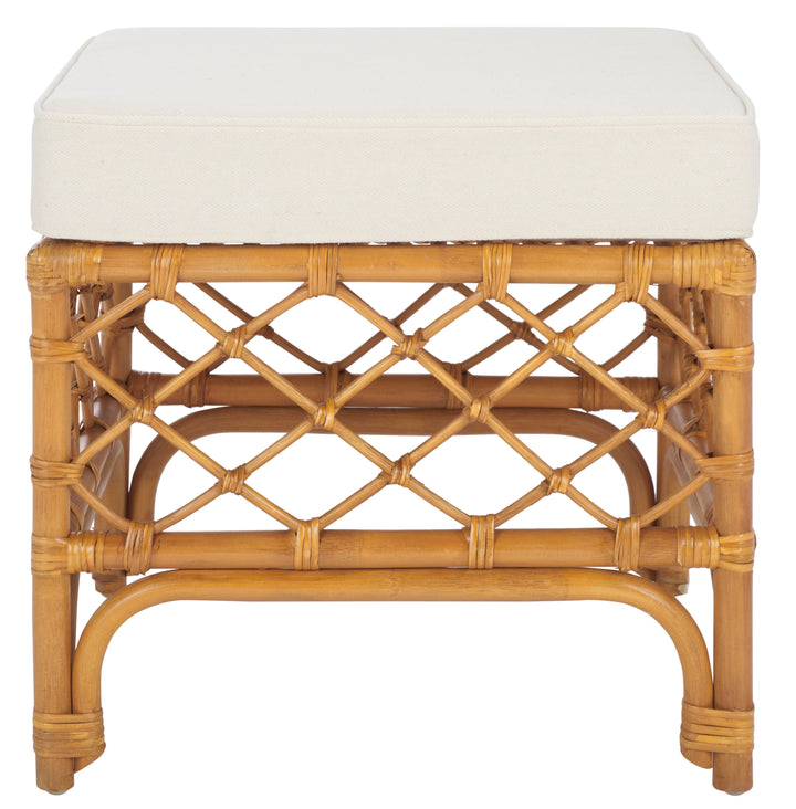 American Home Furniture Safavieh Couture Cherilynn Rattan Pole Ottoman