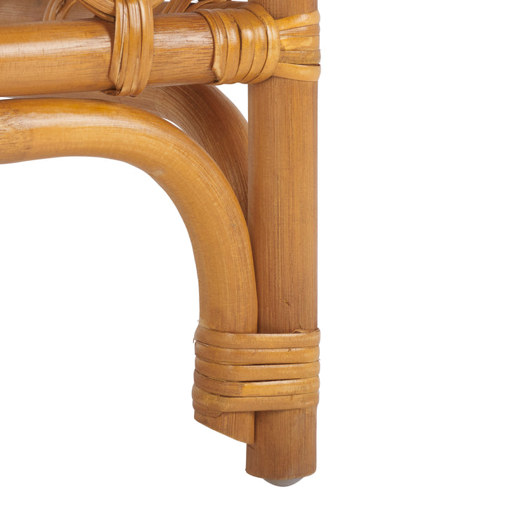 American Home Furniture Safavieh Couture Cherilynn Rattan Pole Ottoman