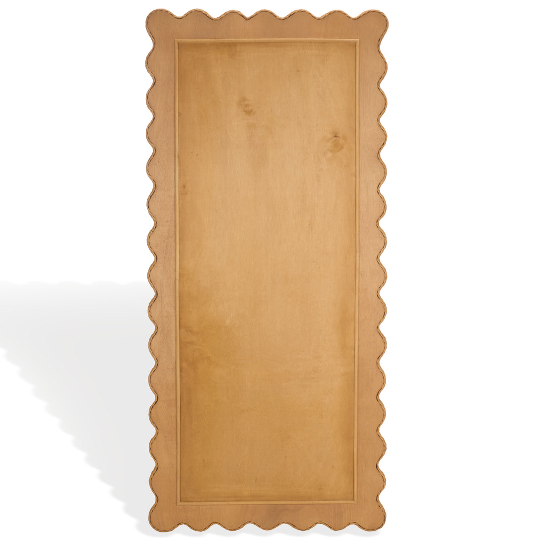 American Home Furniture Safavieh Couture Glendetta Rattan 70" Rectangle Mirror