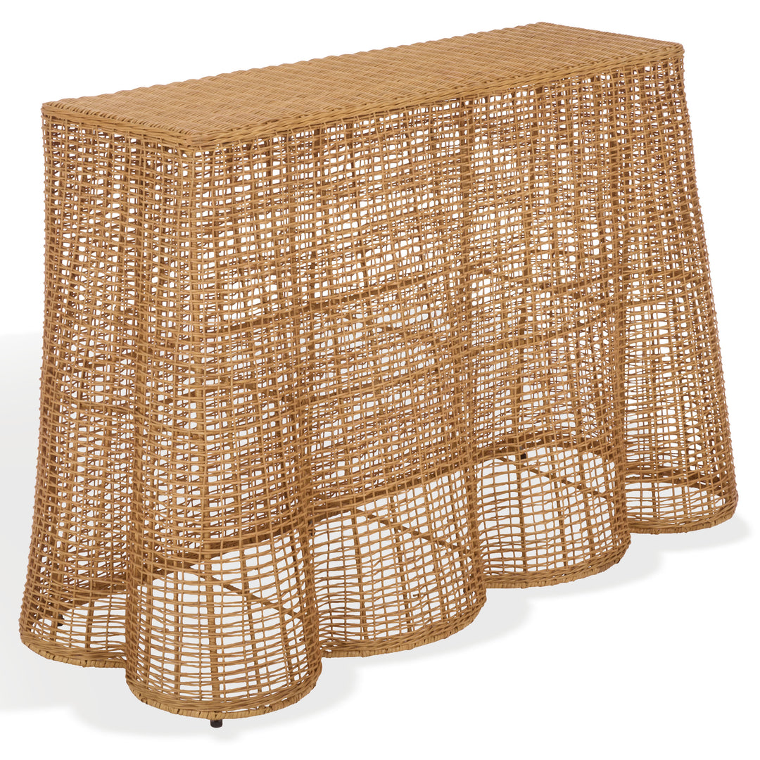 Safavieh Couture Jilliette Rattan Console Table