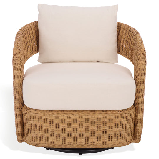 Safavieh Couture Leanna Rattan Swivel Chair