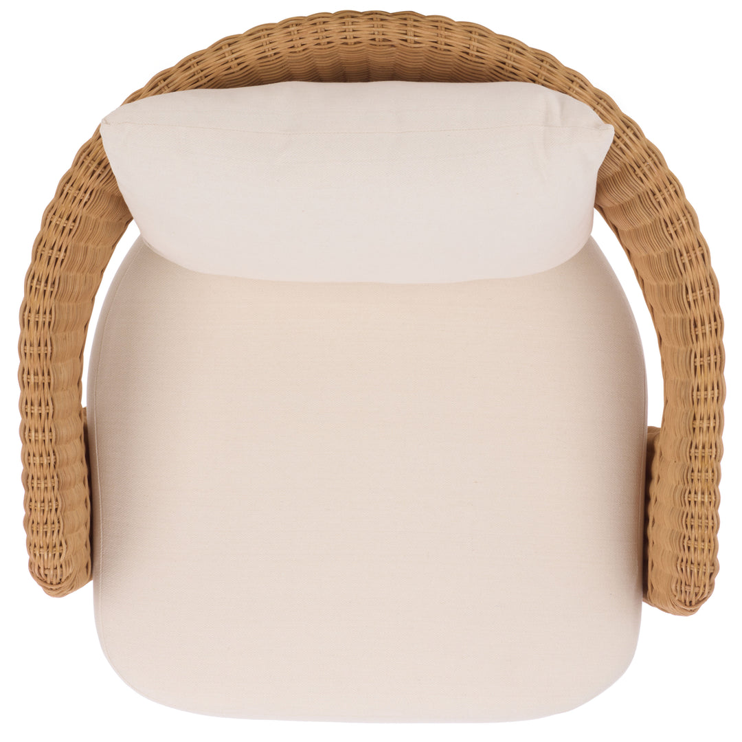 Safavieh Couture Leanna Rattan Swivel Chair