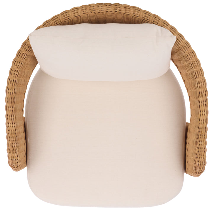 Safavieh Couture Leanna Rattan Swivel Chair