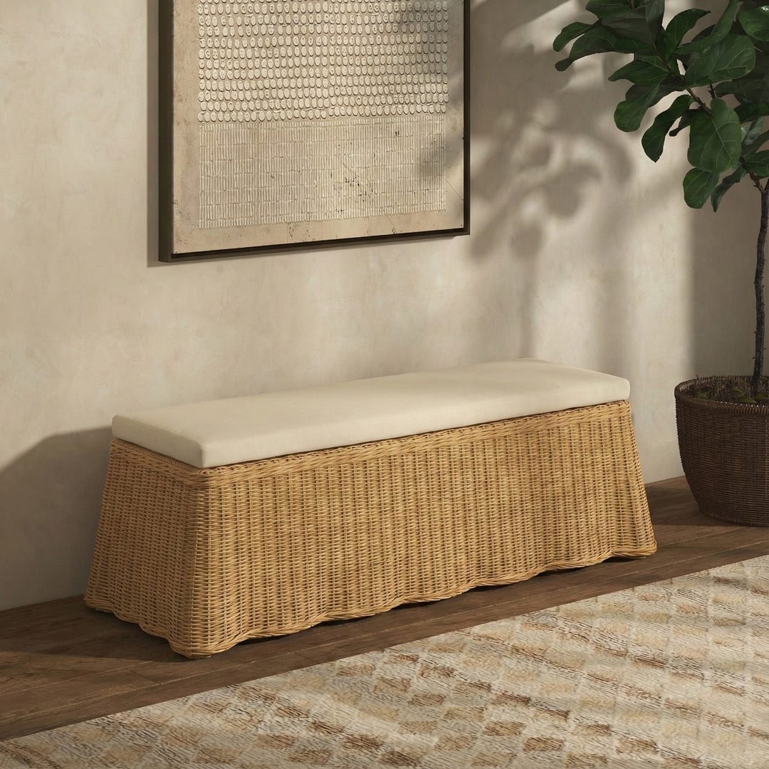Safavieh Couture Hylda Rattan Bench