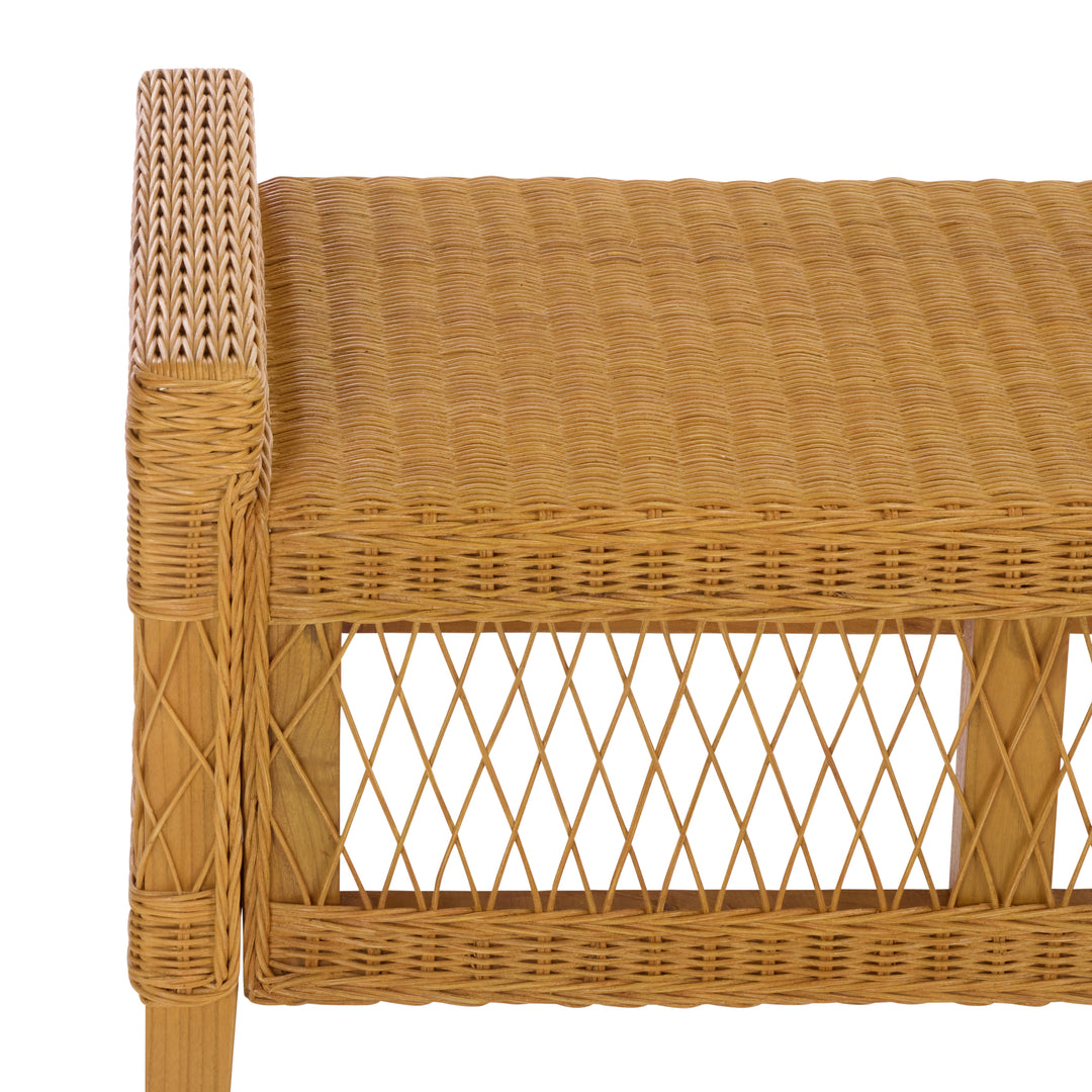 Safavieh Couture Jimmy Rattan Bench