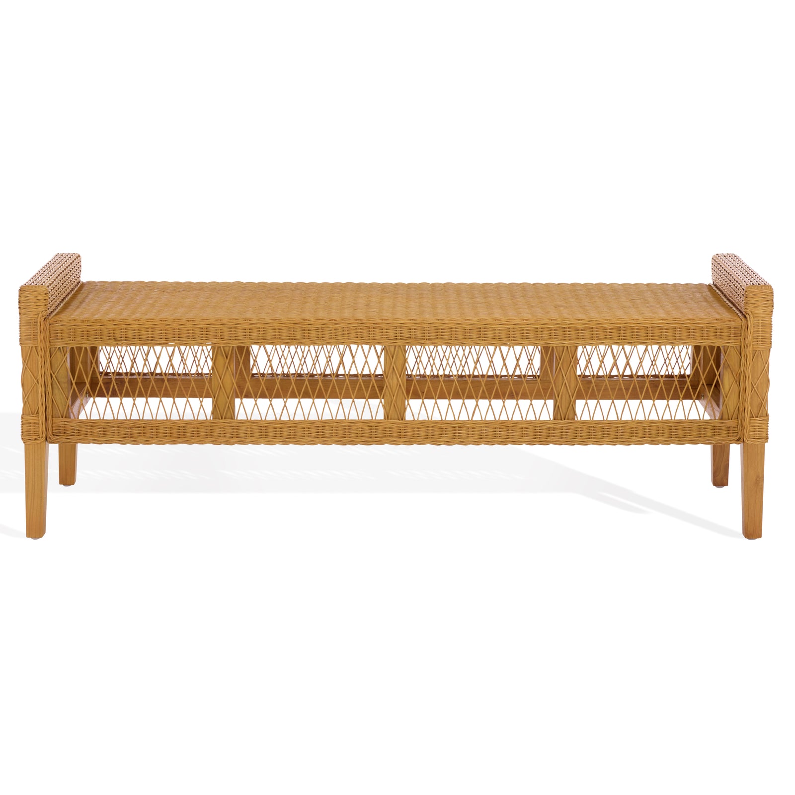 Safavieh Couture Jimmy Rattan Bench