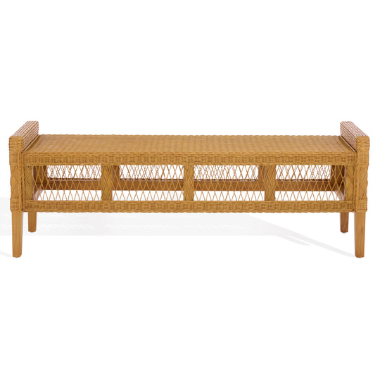 Safavieh Couture Jimmy Rattan Bench