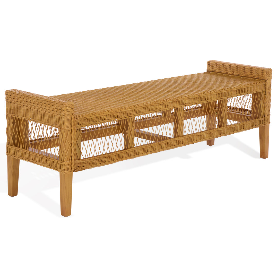 Safavieh Couture Jimmy Rattan Bench