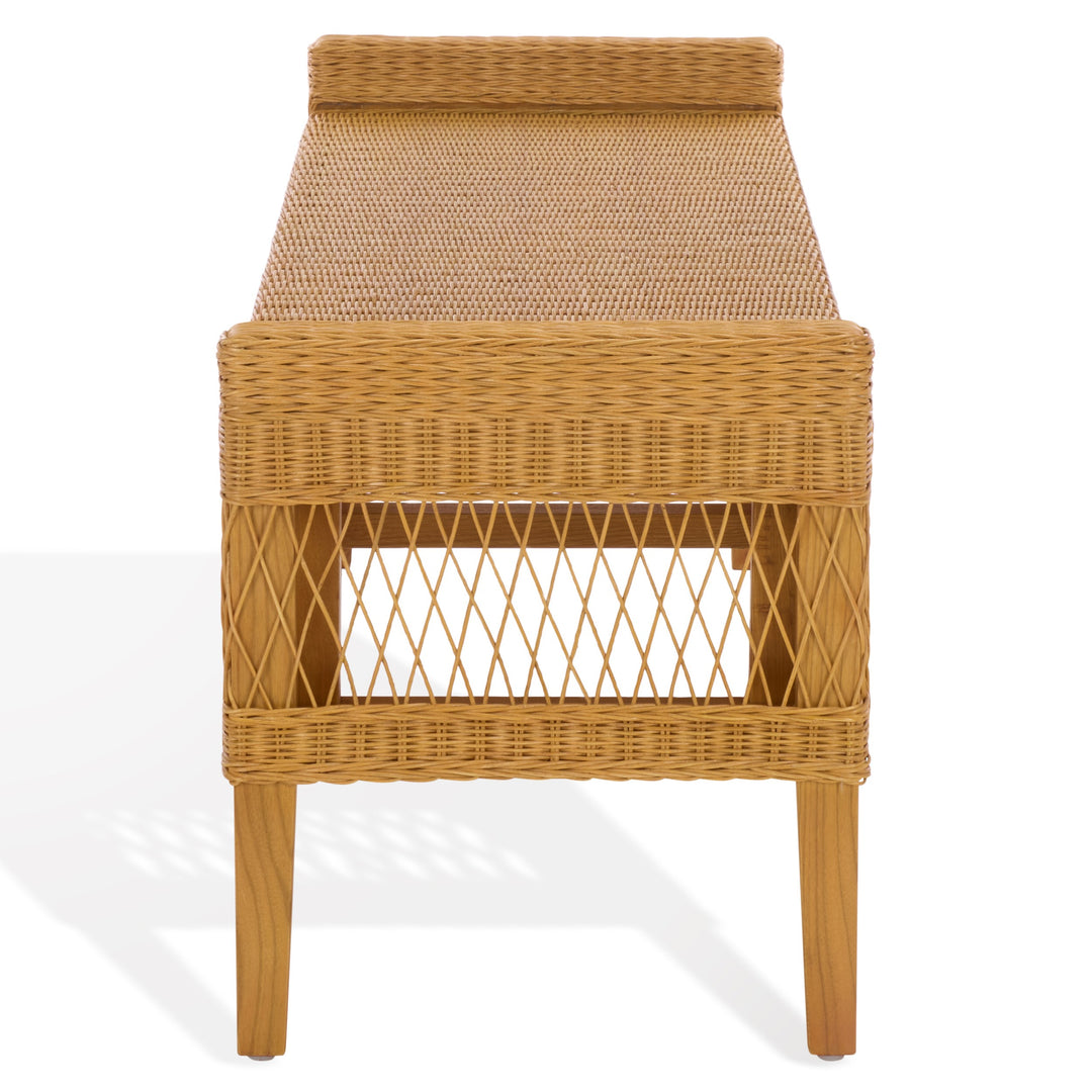 Safavieh Couture Jimmy Rattan Bench