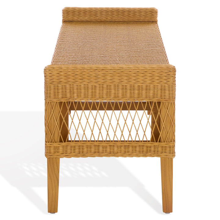 Safavieh Couture Jimmy Rattan Bench