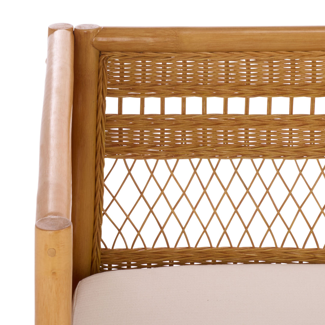 Safavieh Couture Shawnee Rattan Loveseat