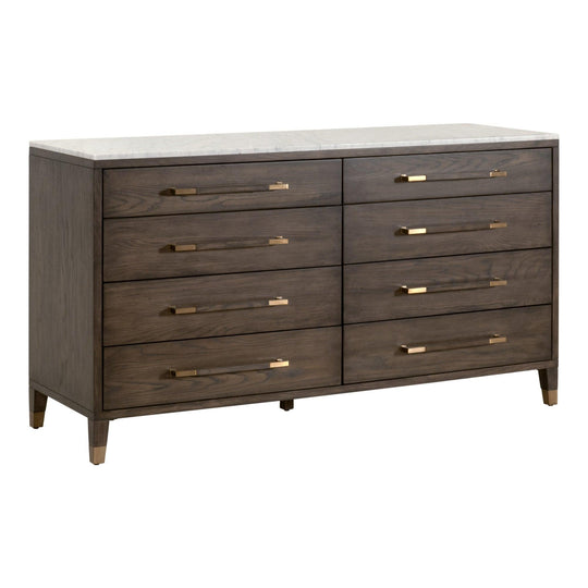 Essentials For Living - Cambria 8-Drawer Double Dresser - 5252.DB-OAK/BIA | American Home Furniture