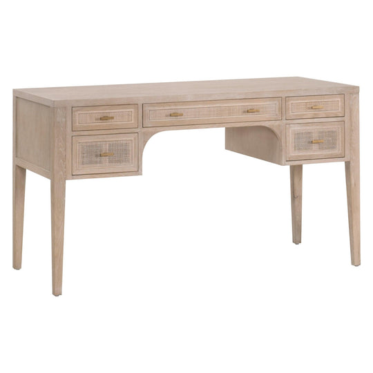 Essentials For Living - Cane Desk - 8090.SGRY-OAK/CN | American Home Furniture