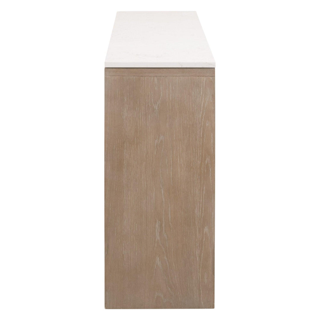 Table 8080 Essentials For Living Cellar Console Table - 8080.SGRY-OAK/WHTQ ...