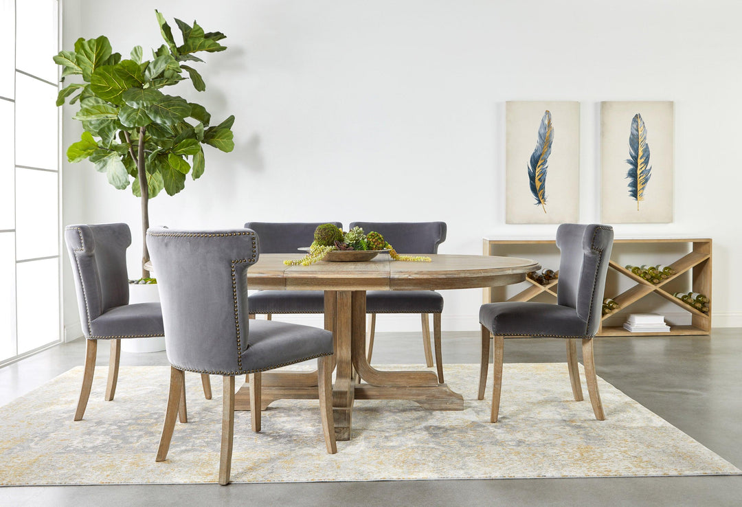 Table 8080 Essentials For Living Cellar Console Table - 8080.SGRY-OAK/WHTQ ...