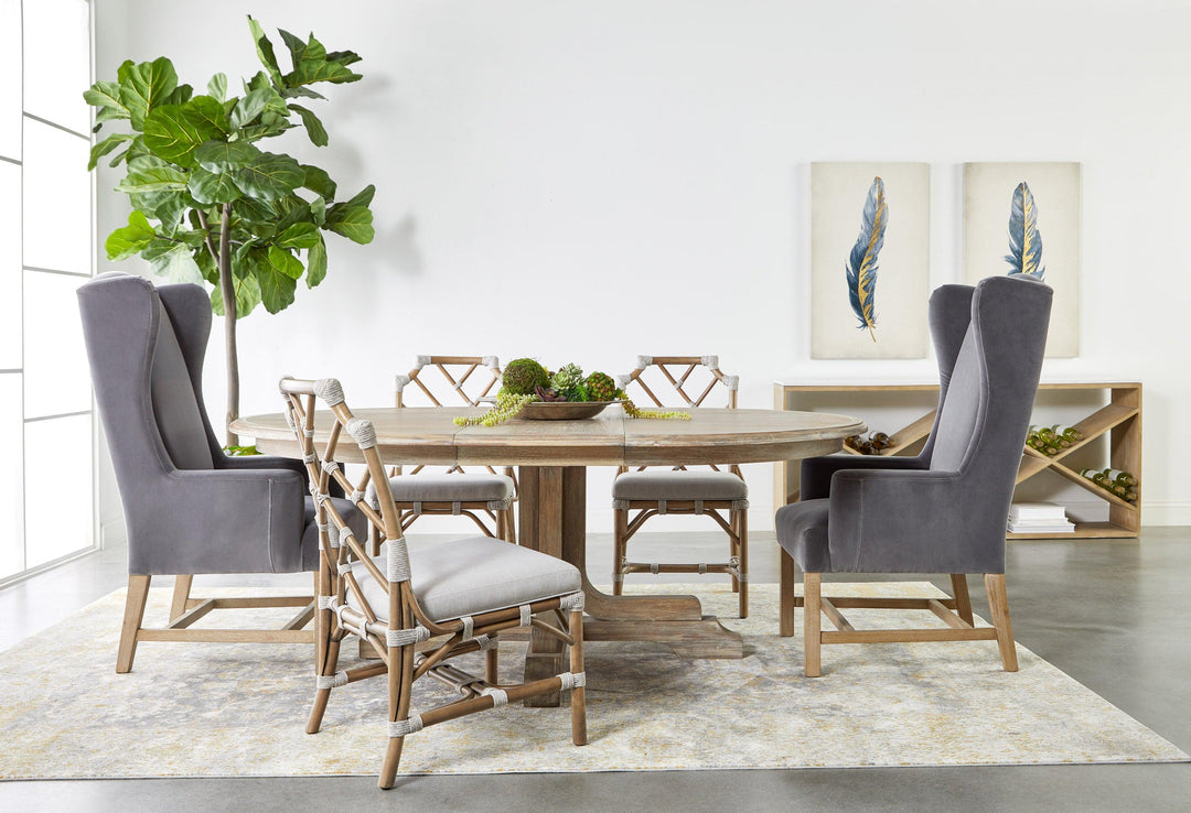 Table 8080 Essentials For Living Cellar Console Table - 8080.SGRY-OAK/WHTQ ...