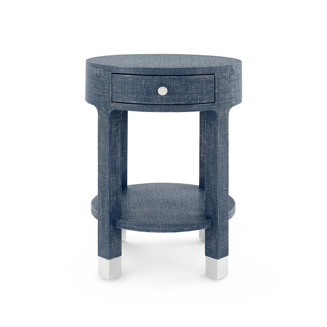 Dakota 1-Drawer Round Side Table