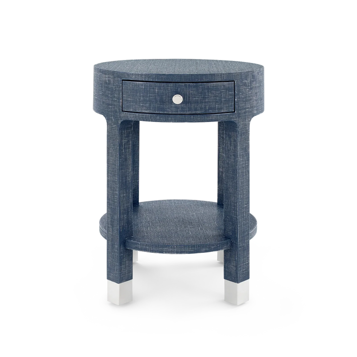 Dakota 1-Drawer Round Side Table