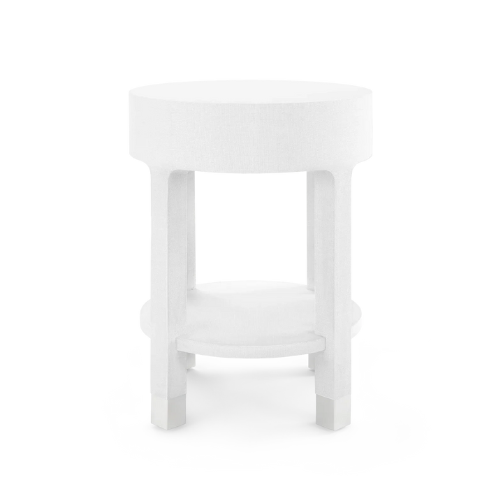 Dakota 1-Drawer Round Side Table