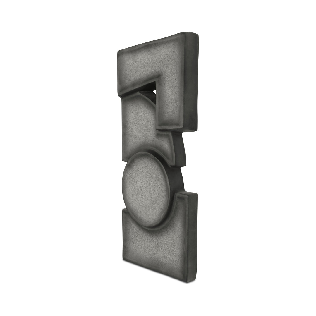 Teo Wall Sculpture Charcoal