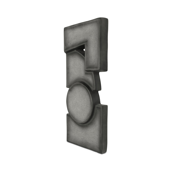Teo Wall Sculpture Charcoal