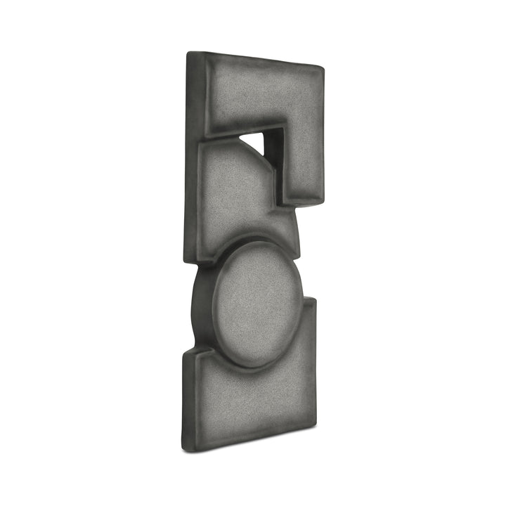Teo Wall Sculpture Charcoal