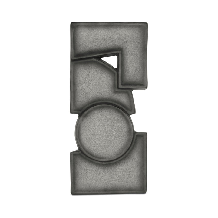 Teo Wall Sculpture Charcoal