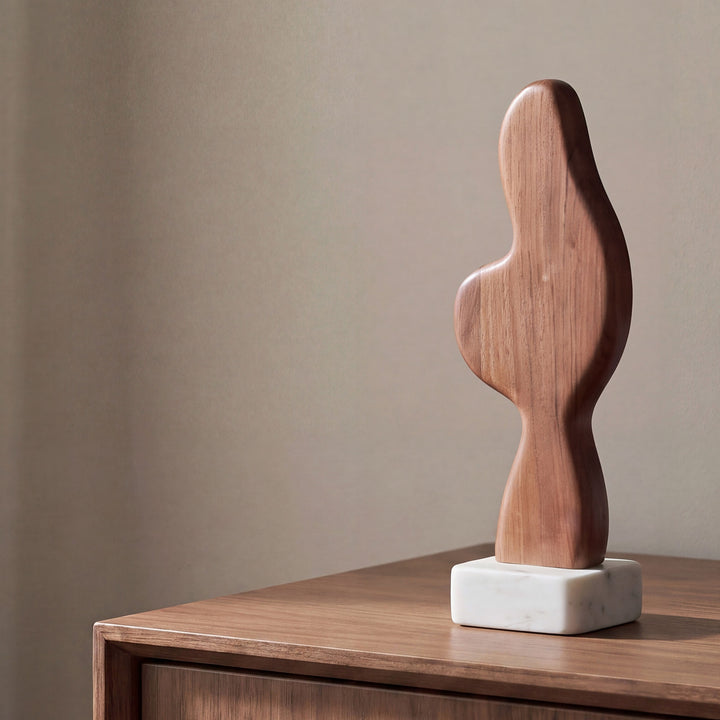 Eon Wood And Marble Sculpture 1