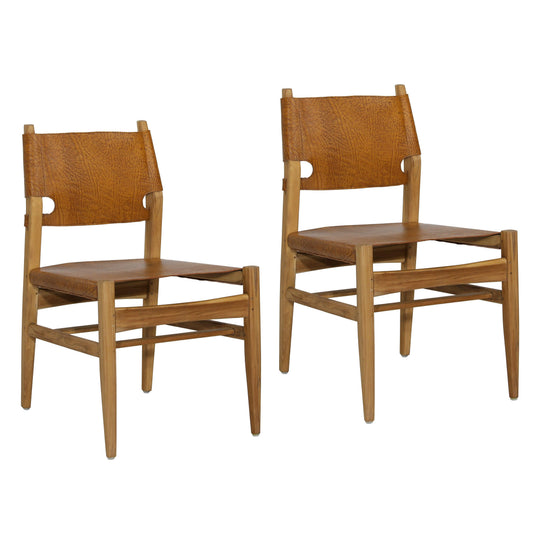 American Home Furniture Rosanna Dining Chair Brown - Set of 2 DINING CHAIRS