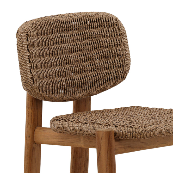 Alba Outdoor Counter Stool Light Brown — Detail 2