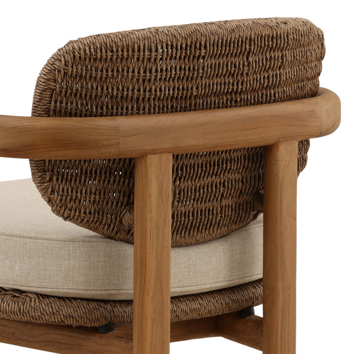 Alba Outdoor Occasional Chair Light Brown — Detail 3