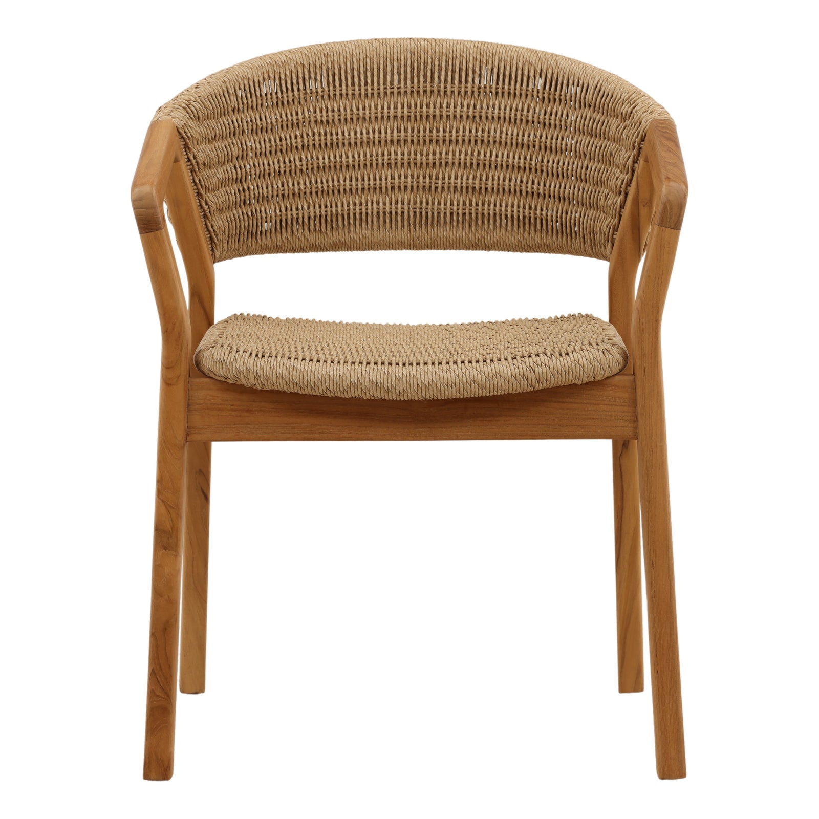 Arro Outdoor Dining Chair Natural — Front