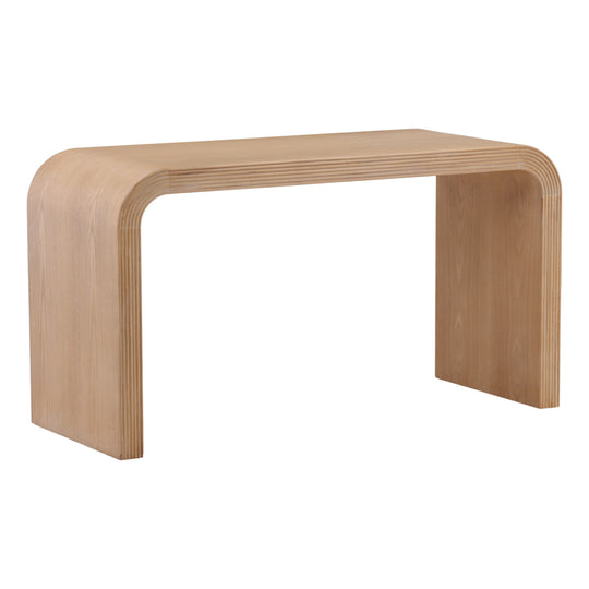 Casswill Desk Light Natural — Front Three-Quarter