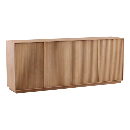 Malindaza Sideboard Light Natural — Front Three-Quarter