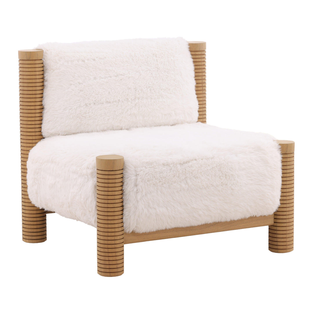 Felisse Occasional Chair Ivory - AmericanHomeFurniture