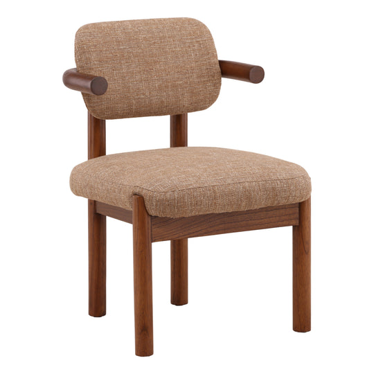 Strattenn Dining Chair Brown — Front Three-Quarter