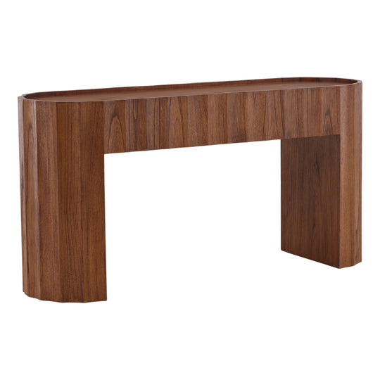Cadwil Console Table Brown — Front Three-Quarter