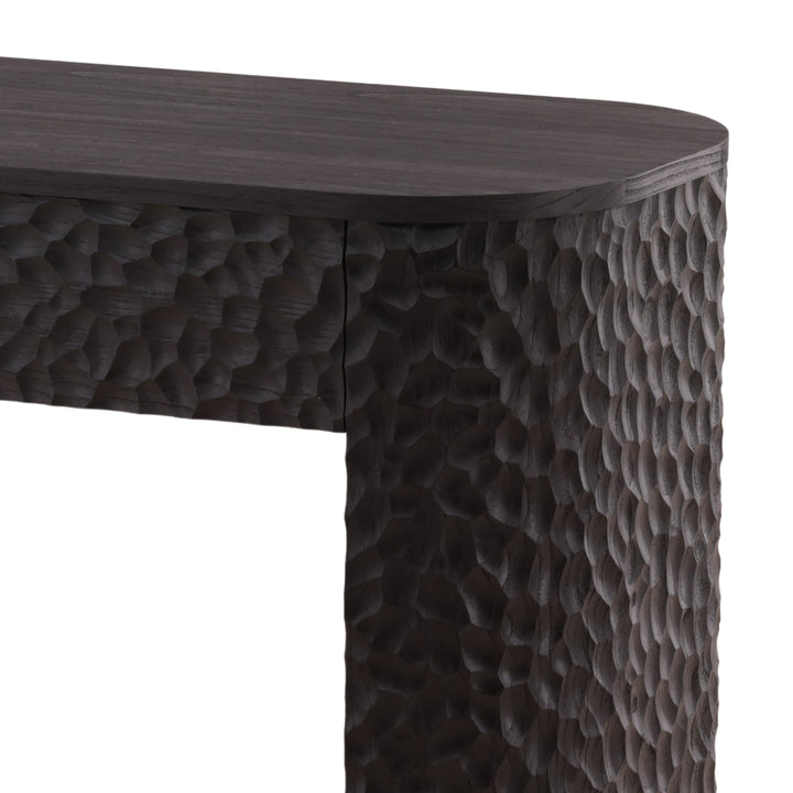 Tristann Console Table Dark Brown — Detail 2