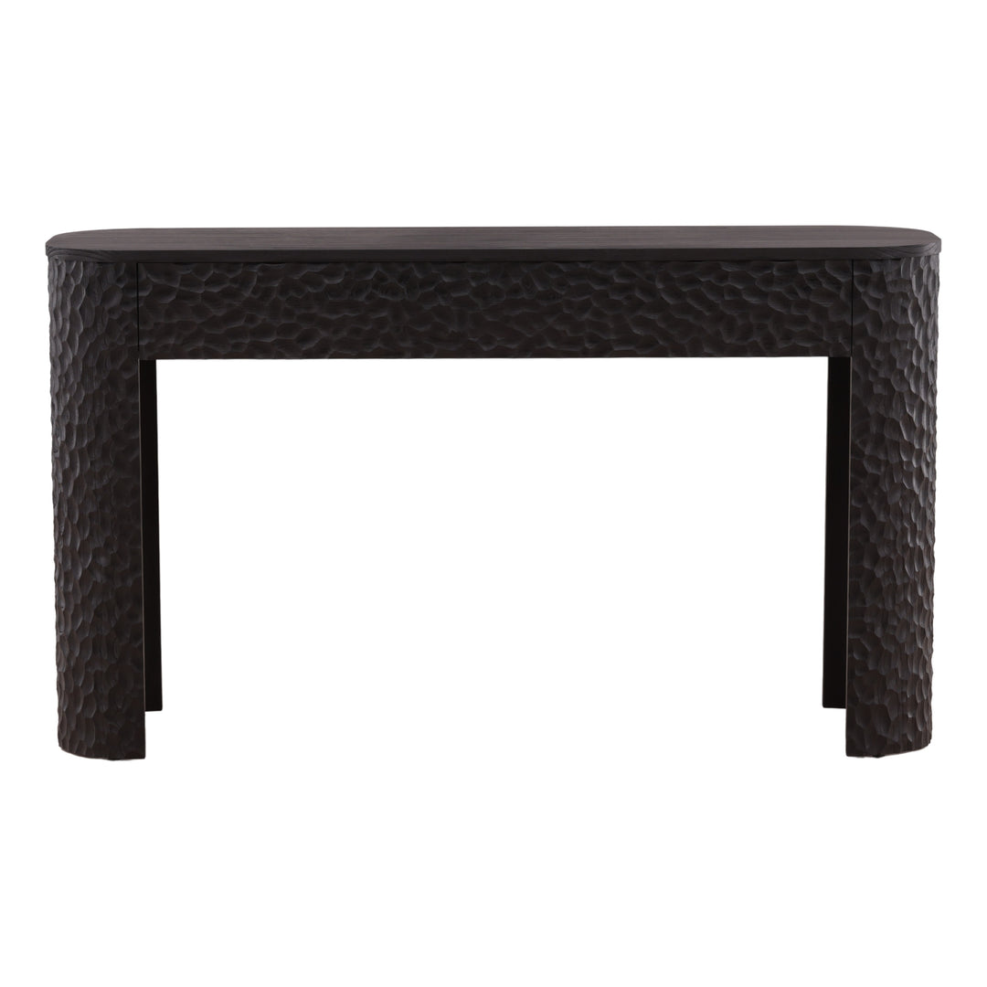 Tristann Console Table Dark Brown — Front