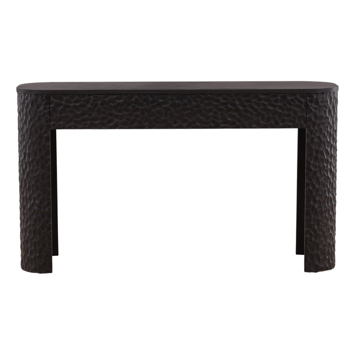 Tristann Console Table Dark Brown — Front