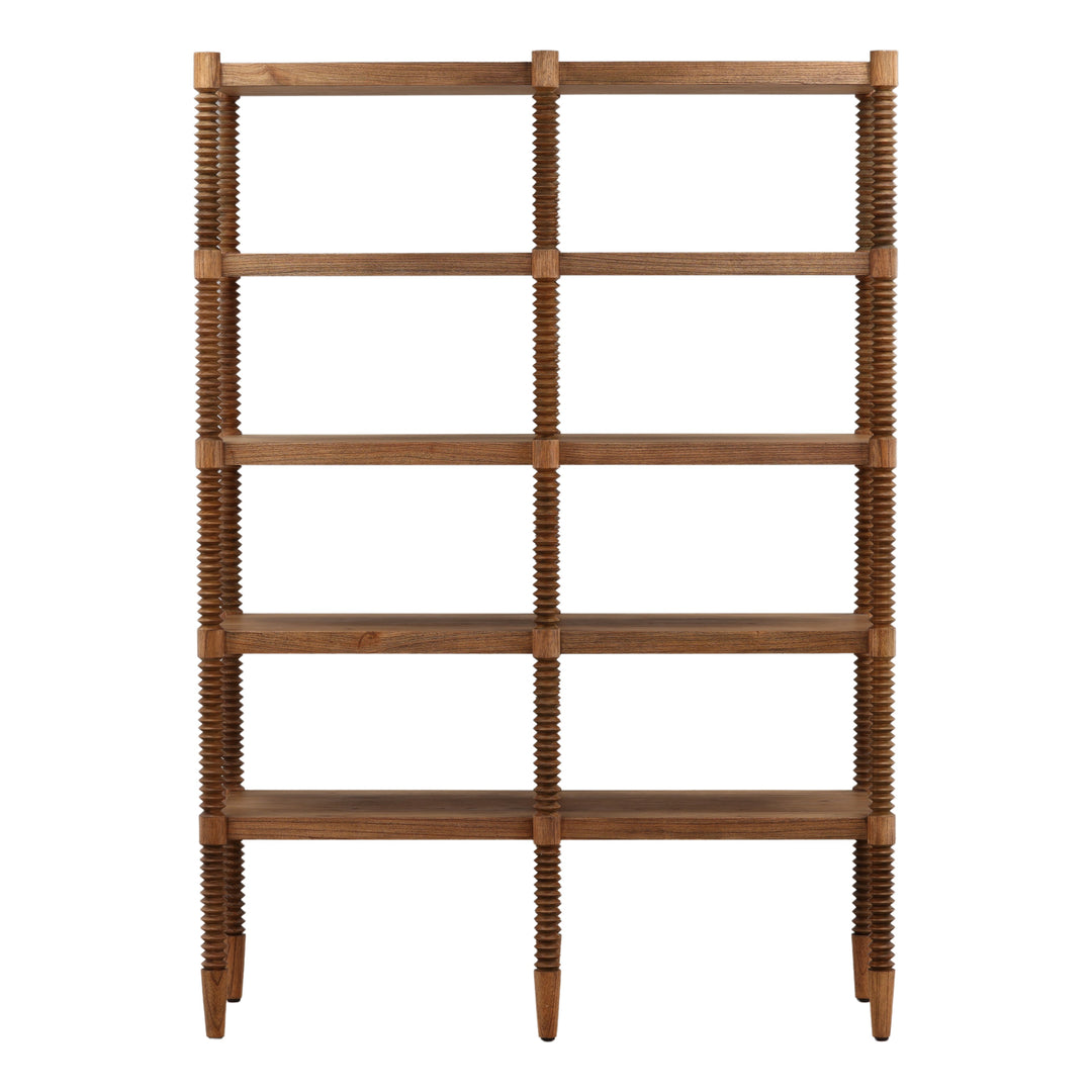 Ferrandez Bookcase Brown — Front