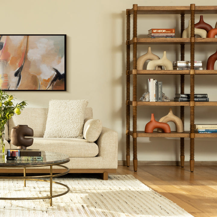 Ferrandez Bookcase Brown — Lifestyle