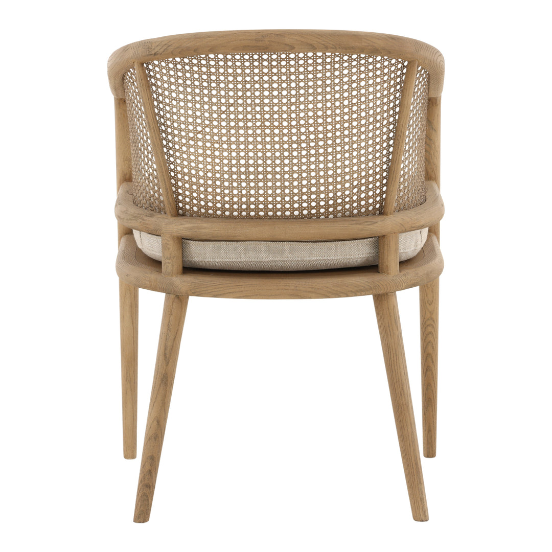 Camilie Dining Chair Beige — Back