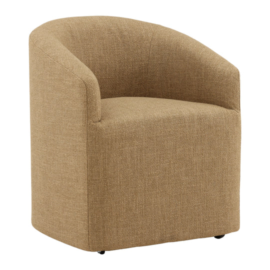 Breona Dining Chair Camel — Front Three-Quarter