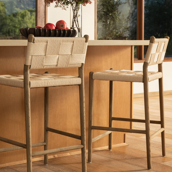 Xianna Counter Stool Natural — Lifestyle