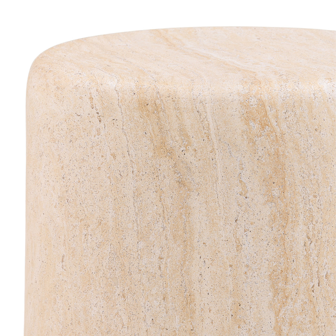 Lessarde Outdoor Side Table Natural — Detail 2