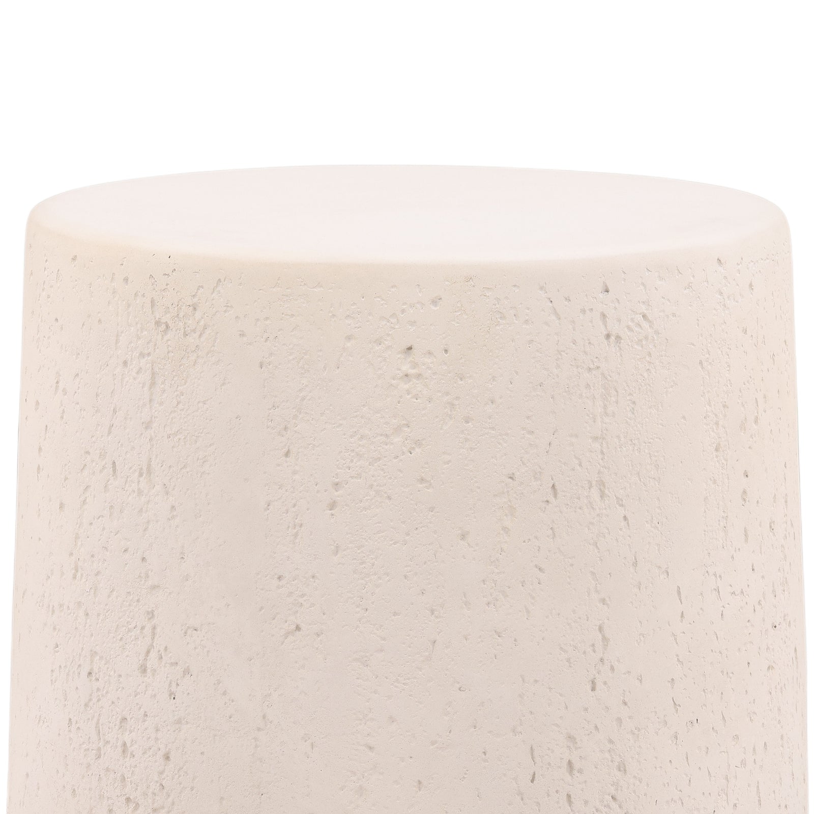 Milstone Outdoor Side Table Ivory — Detail 1