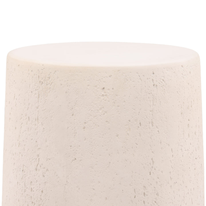 Milstone Outdoor Side Table Ivory — Detail 1