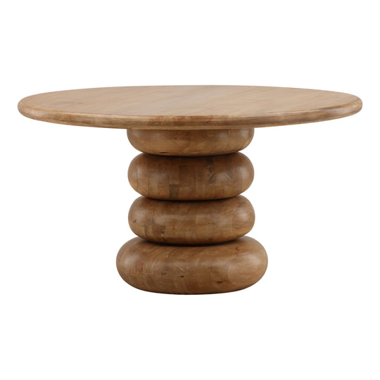 Anelie Dining Table Natural — Front Three-Quarter