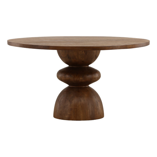 Branwyn Dining Table Brown — Front Three-Quarter
